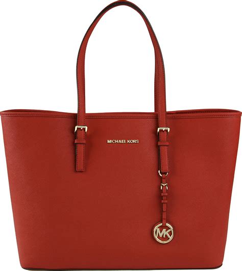 michael kors jet set tote red uk|michael kors designer tote jetset.